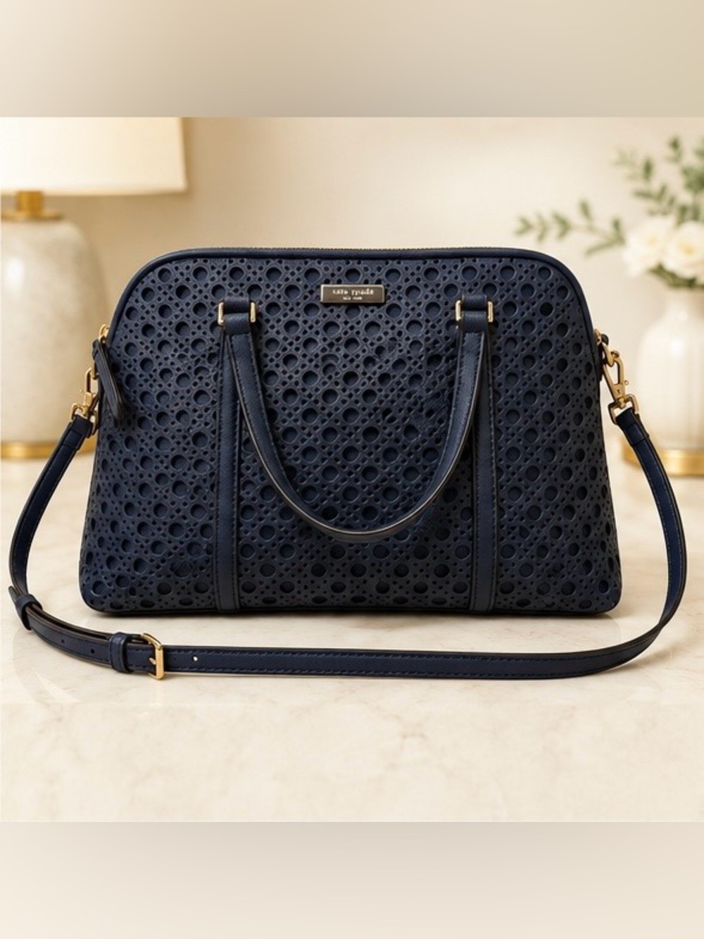 KATE SPADE NEW YORK NEWBURY LANE
RACHELLE SATCHEL PERFORATED LEATHER